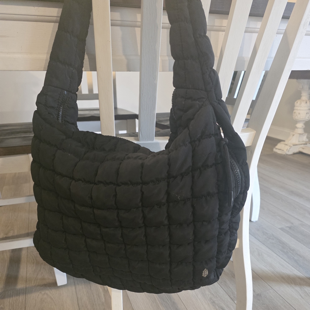 FP Movement by Free People Black Quilted Shoulder Bag
